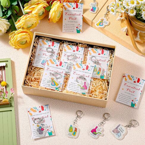 Housekeeping Appreciation Gift Bulk Housekeeping Keychains with Thank You Card Gift Bag Housekeepers Cleaners Favors in Saudi Arabia