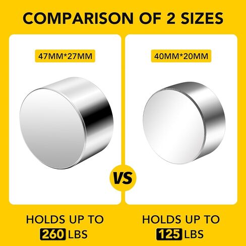 DIYMAG Large Neodymium Magnet Super Strong, 40x20mm Large Magnets Round High Power Rare Earth Magnets Permanent Magnet Disc 1 Piece for Remove in Kuwait