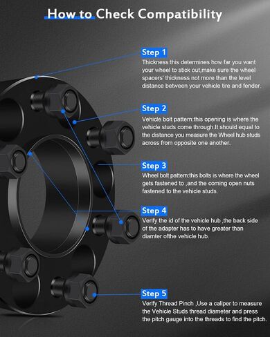 ECCPP 2" inch 6 Lug Hubcentric Wheel Spacers 6x135mm to 6x135mm fits for Ford Expedition for Ford for F-150 for Lincoln Navigator for Lincoln Mark LT-2PCS in Saudi Arabia