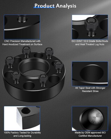 ECCPP 2" inch 6 Lug Hubcentric Wheel Spacers 6x135mm to 6x135mm fits for Ford Expedition for Ford for F-150 for Lincoln Navigator for Lincoln Mark LT-2PCS in Saudi Arabia