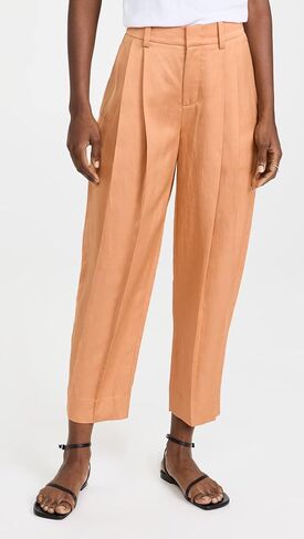 Vince Women's Pleat Front Tapered Pants in Saudi Arabia