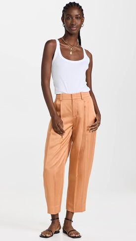 Vince Women's Pleat Front Tapered Pants in Saudi Arabia