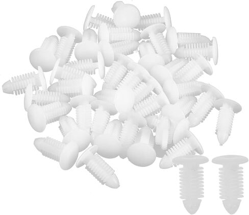 Acropix Universal 8mm push pumper prostener prolips Clips White - Pack من 40 in Saudi Arabia
