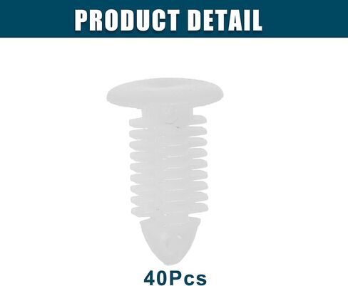 Acropix Universal 8mm push pumper prostener prolips Clips White - Pack من 40 in Saudi Arabia