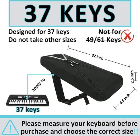 Electronic Keyboard Bag Piano Dust Cover Bag with Adjustable Straps Easy to Carry (22 * 6.5 * 2.5 Inch) in Saudi Arabia