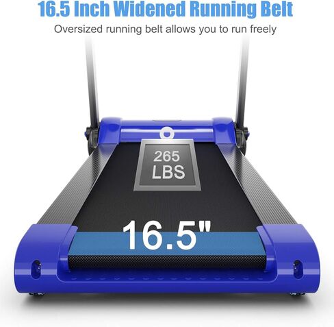 جهاز مشي قابل للطي من GYMAX، جهاز ركض للتحكم في التطبيق الذكي، شاشة LED وحامل جهاز قابل للتعديل، جهاز مشي محمول للمنزل وصالة الألعاب الرياضية الصغيرة in Kuwait