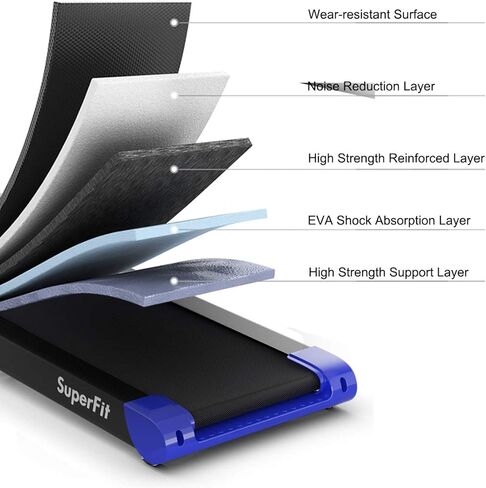 جهاز مشي قابل للطي من GYMAX، جهاز ركض للتحكم في التطبيق الذكي، شاشة LED وحامل جهاز قابل للتعديل، جهاز مشي محمول للمنزل وصالة الألعاب الرياضية الصغيرة in Kuwait