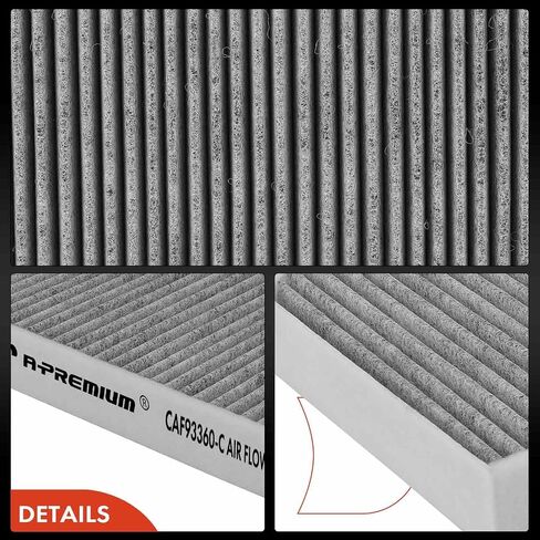 A-Premium Cabin Cabin Filter مع الكربون المنشط المتوافق مع Porsche Panamera 2017-2021 2.9L 4.0L ، Panamera 2019-2020 3.0L ، Panamera 2022-2023 2.9L 4.0L ، Taycan 2020-2023 ، استبدل# 971819429 in Saudi Arabia