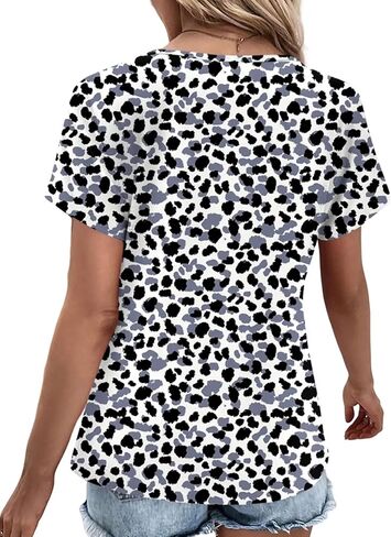 قمم المرأة الصيفية غير الرسمية v القمصان العنق العصرية in Kuwait