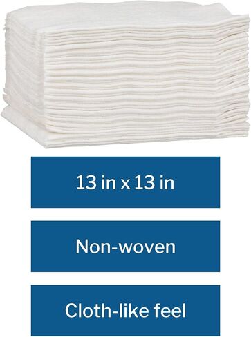 McKesson Disposable Washcloths, Soft, Absorbent and Strong, 10 in x 13 in, 70 Count, 1 Pack in Saudi Arabia