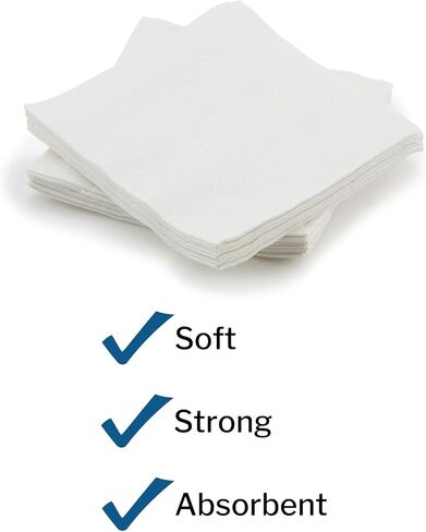 McKesson Disposable Washcloths, Soft, Absorbent and Strong, 10 in x 13 in, 70 Count, 1 Pack in Saudi Arabia