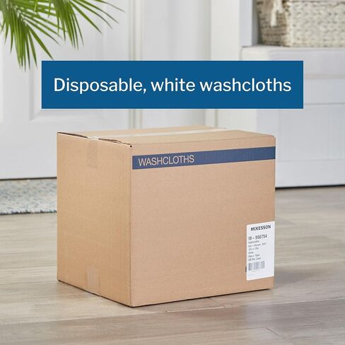 McKesson Disposable Washcloths, Soft, Absorbent and Strong, 10 in x 13 in, 70 Count, 1 Pack in Saudi Arabia