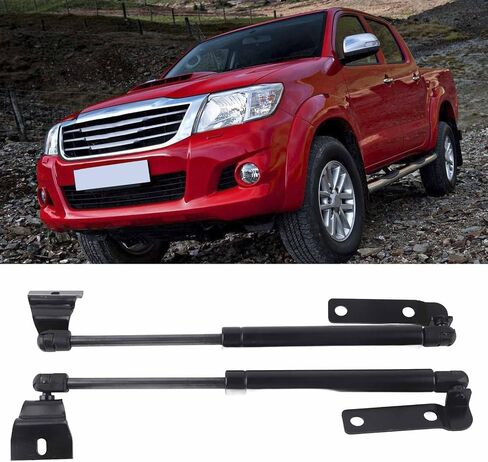 دعم غاز الغاز الأمامي لدعم Hilux VIGO SR5 2005-2014 ، 2pcs غطاء محرك غطاء محرك السيارة الأمامي بدعود الصلب الكربون in Saudi Arabia