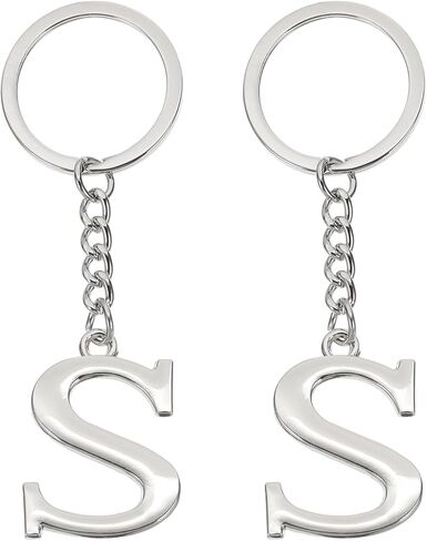 PATIKIL Initial Letter Keychain, Letter A-Z Keychain Alphabet Pendant Key Ring for Backpack Purse Bag in Saudi Arabia