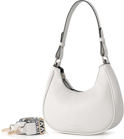 Small Shoulder Bag for Women Cute Hobo Purses and Handbags Crescent Shoulder Bag with Guitar Strap and Pendant in Kuwait