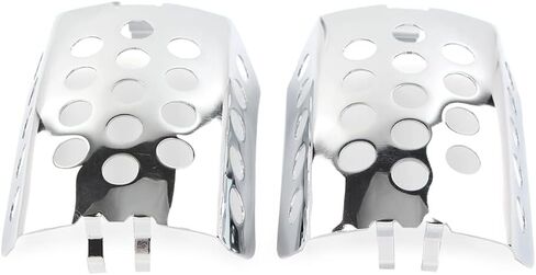 FSFY 2PCS شاشة الفرجار الفرامل السوداء الفرامل السوداء تغطية محددة لتجول هارلي للطريق King Electra Street Glide FLHT FLHX 2008-2021 in Saudi Arabia
