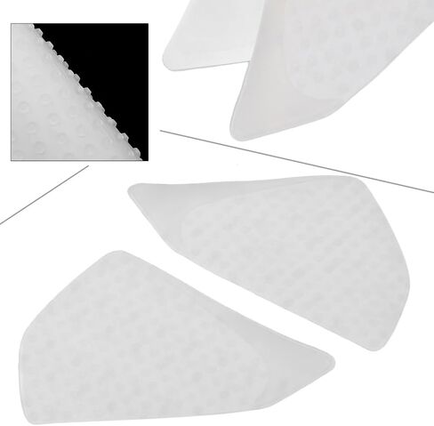 Motorcycle Tank Side Traction Pad, Anti Slip sticker, Gas Tank Pad for HONDA CBR1000RR 2004-2007, White in Saudi Arabia