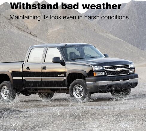 Front Grille Grill Chrome Frame With Textured Black Honeycomb Insert Compatible With Silverado 2003-2006 1500 HD / 2500 HD / 3500 &2007 1500 HD/2500 HD/ 3500 Classic (W/O Molding Trim) in Saudi Arabia