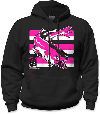 SafetyShirtz Men's Salmon/Steelhead Hi-Vis Safety Stripe Tee and Hoodie in Saudi Arabia