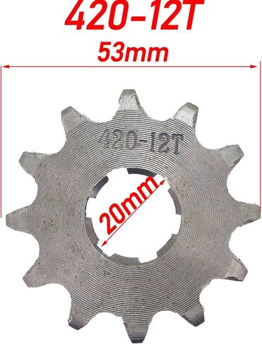Motorcycle 420-19T-20mm Front Sprocket Fits for 50cc 70cc 90cc 110cc 125cc 140cc 160cc Dirt Pit Bike Mini Bike ATV Quad Wheeler Moped in Kuwait