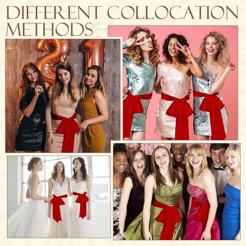 حزام شيفون الشيفون الطويل لللباس حزام الخصر لحفل الزفاف وصيفات الشرف. in Kuwait