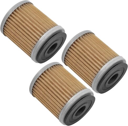 Caltric 3 Pack Filter متوافق مع Yamaha Terra Pro 350 YFP350 YFP-350 Kodiak 400 YFM400 YFM-400 4WD 1988 1993-1999 in Saudi Arabia