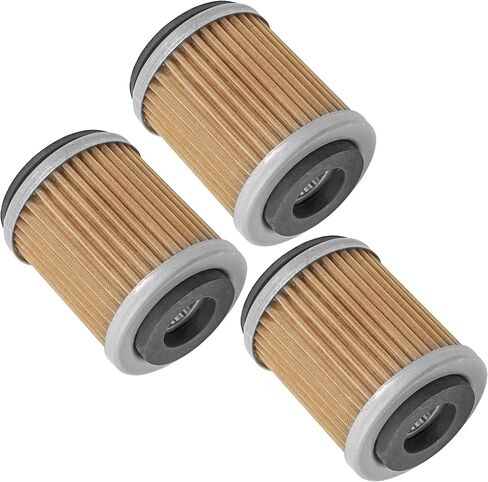 Caltric 3 Pack Filter متوافق مع Yamaha Terra Pro 350 YFP350 YFP-350 Kodiak 400 YFM400 YFM-400 4WD 1988 1993-1999 in Saudi Arabia