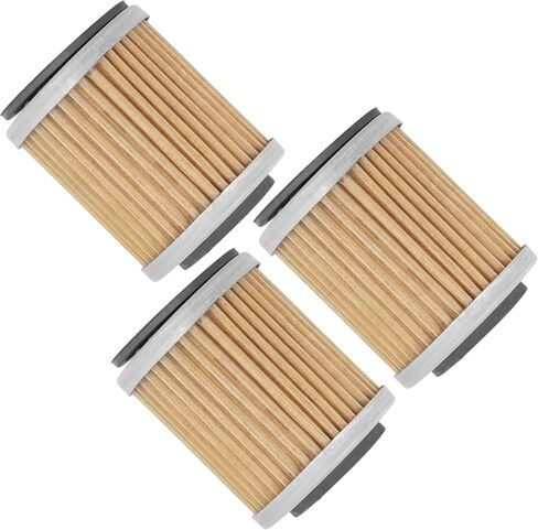 Caltric 3 Pack Filter متوافق مع Yamaha Terra Pro 350 YFP350 YFP-350 Kodiak 400 YFM400 YFM-400 4WD 1988 1993-1999 in Saudi Arabia