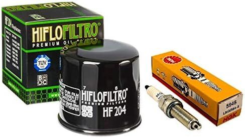 Oil Filter Spark Plug Tune Up Kit ATV for Yamaha Grizzly 550 YFM550 in Saudi Arabia