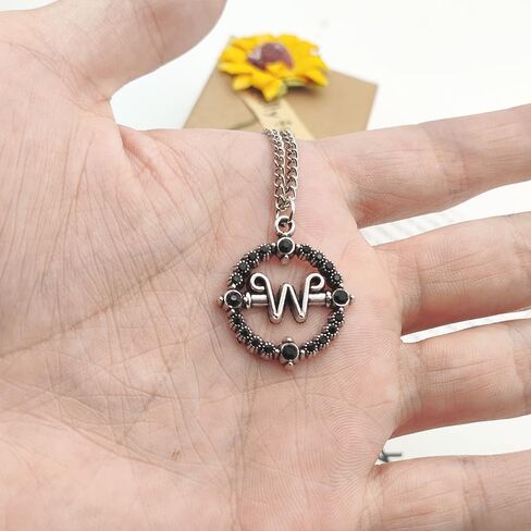 Songchangjewelry addams سبيكة قلادة قلادة merch - BFF أفضل صديق الصداقة الأزواج مطابقة القلادة - هالوين cosplay ملحقات النساء الرجال الرجال المجوهرات هدية in Kuwait