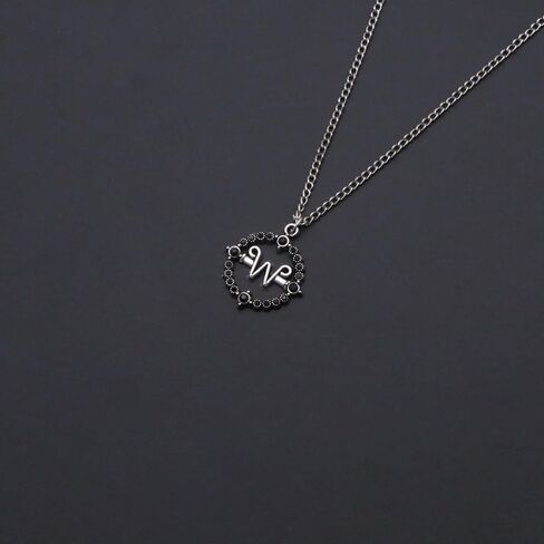 Songchangjewelry addams سبيكة قلادة قلادة merch - BFF أفضل صديق الصداقة الأزواج مطابقة القلادة - هالوين cosplay ملحقات النساء الرجال الرجال المجوهرات هدية in Kuwait