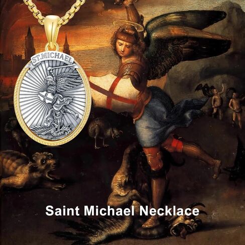 قلادات Leeccl للرجال 925 Sterling Silver Thors Hammer/Cross of Thorns/Bible/St. مايكل القوطية المجوهرات الدينية للرجال الأب in Saudi Arabia