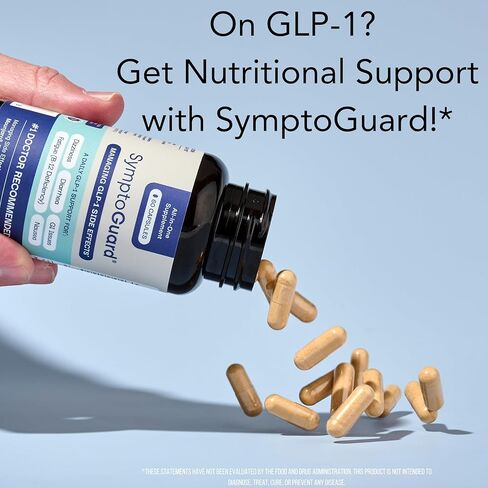 يدعم مكملات GLP-1 الطبيعية فيتامين للراحة الهضمية ومستويات الطاقة مع ما قبل و probitoics ، فيتامين D3/B12 ، جذر الكروم والزنجبيل-60 كبسولة (إمدادات 30 يومًا) in Kuwait