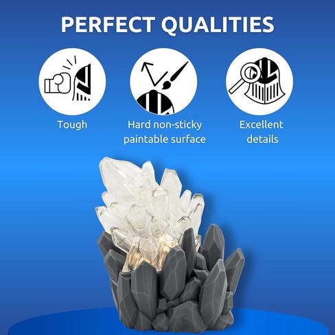 TGM-7 3D Printer Resin for 4K/8K/12K LCD/DLP/SLA UV Resin 3D Printers – Tough, High Resolution, Low Odor, Fast Curing Printing Liquid, 405nm, Great for Tabletop Miniatures (Red, 1kg) in Kuwait