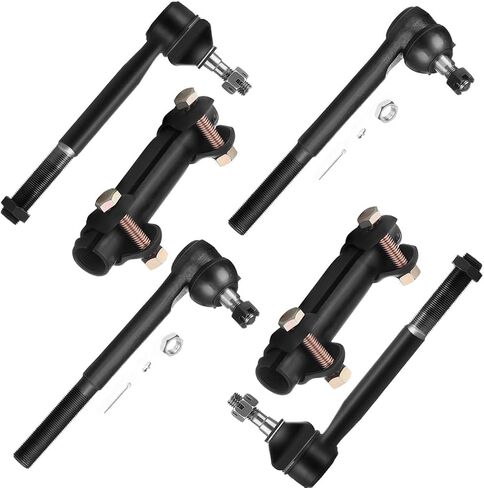 SCITOO 6pc SET Suspension Kit for Chevrolet C1500 C2500 C3500 Express 1500 2500 3500 for GMC C1500 C2500 C3500 for GMC Savana 1500 2500 Front Tie Rod, Front Outer Inner Tie Rod End in Saudi Arabia