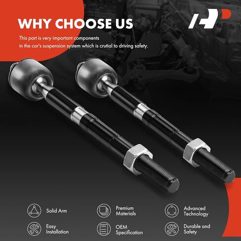 A-Premium 2 X Rod Inner Inner Rod ، متوافق مع Kia Forte 2014-2018 ، Forte5 2014-2018 ، Forte Koup 2014-2017 in Saudi Arabia