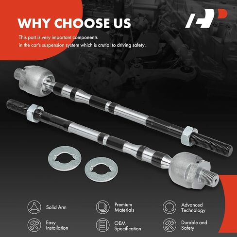 A-Premium 2 x Front Inner Tie Rod Ends, Compatible with Subaru Outback 2010-2014, Forester 2003-2008, Impreza 2004-2011, Legacy 2010-2014 in Saudi Arabia