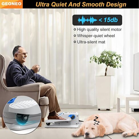 Under Desk Elliptical Machine, Electric Ellipse Leg Exerciser for Senior, Quiet and Compact Electric Seated Pedal Exerciser for Home with Display Monitor, Remote Control and 12 Adjustable Speeds in Saudi Arabia