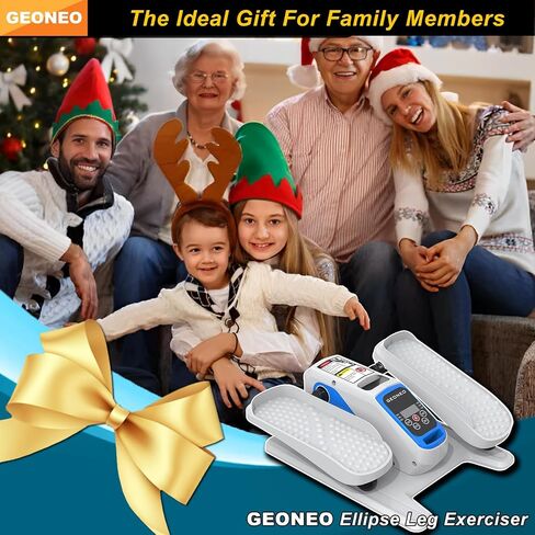 Under Desk Elliptical Machine, Electric Ellipse Leg Exerciser for Senior, Quiet and Compact Electric Seated Pedal Exerciser for Home with Display Monitor, Remote Control and 12 Adjustable Speeds in Saudi Arabia