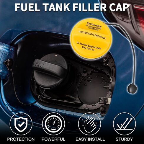 Gas Fuel Cap for Chevrolet Suburban Tahoe 2015-2016 Fuel Filler Cap Black White Yellow in Saudi Arabia