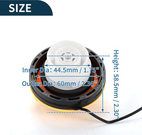 Gas Fuel Cap for Chevrolet Suburban Tahoe 2015-2016 Fuel Filler Cap Black White Yellow in Saudi Arabia