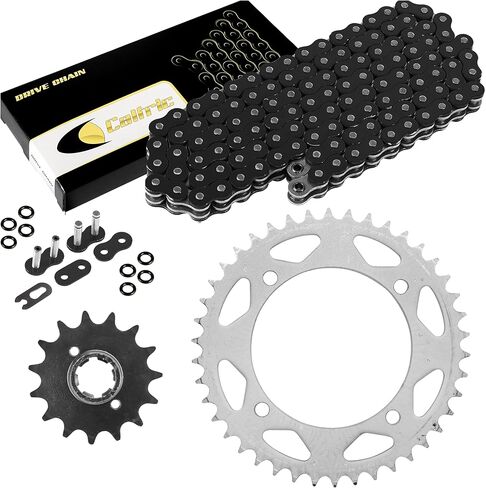 Caltric Black O-Ring Drive Chain and Sprockets Kit Compatible with Yamaha XT600 XT 600 1984-1989 in Saudi Arabia