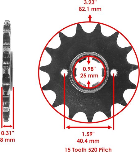 Caltric Black O-Ring Drive Chain and Sprockets Kit Compatible with Yamaha XT600 XT 600 1984-1989 in Saudi Arabia