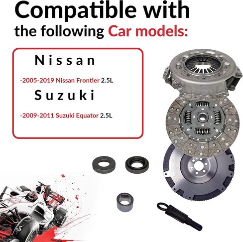 Conversion Clutch مع مجموعة دولاب الموازنة متوافقة مع خط الاستواء Frontier S Se SV XE 2005-2019 2.5L 2488CC 152CU. في. L4 غاز DOHC بشكل طبيعي (06080SMF) in Saudi Arabia