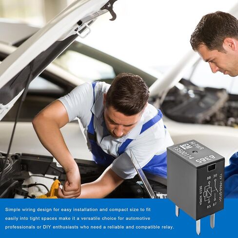 2 PCS Car Air Conditioning Relay, 13500114/8385 12VDC 40A SPST High Power 4 Terminal Relay, 4-Pin Quick Connect Air Conditioning Fan Relays Compatible with Most Vehicles in Saudi Arabia