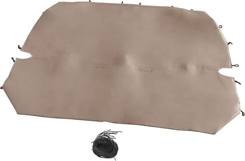 تغطية مقعد الشاحنة الكاملة الحجم الكامل ل Ford for Chevy لشاحنات Dodge ذات الحجم الكامل (Pu Leather ، Beige Deluxe) in Saudi Arabia