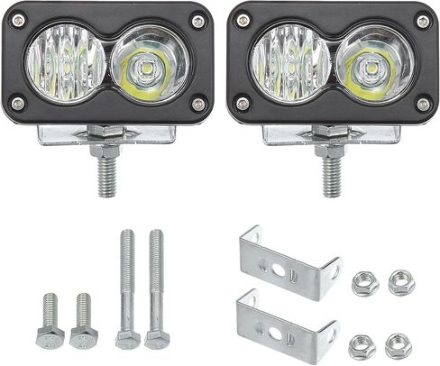 Motoforti Universal LED LED على الطرق الوعرة/بقعة الفيضان التحرير والسرد أضواء الضباب القيادة/لشاحنات الالتقاط ATV قارب/3 بوصة/40W 12-24V/المعادن/الضوء الأبيض/2 أجهزة. in Saudi Arabia