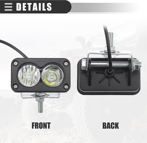 Motoforti Universal LED LED على الطرق الوعرة/بقعة الفيضان التحرير والسرد أضواء الضباب القيادة/لشاحنات الالتقاط ATV قارب/3 بوصة/40W 12-24V/المعادن/الضوء الأبيض/2 أجهزة. in Saudi Arabia