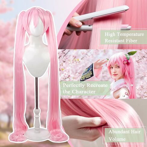 Halloween Purple Anime Cosplay Braid Wig, Cute Long Purple Wigs, 2 Hair Caps + Wig, Synthetic Hair with Braid for Christmas Parties（Children's Style） in Saudi Arabia