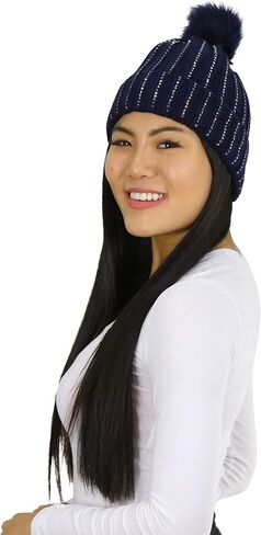 ToBeInStyle Women's Pack of 6 Acrylic Assorted Knit Warm Beanie & Visor Hats in Kuwait
